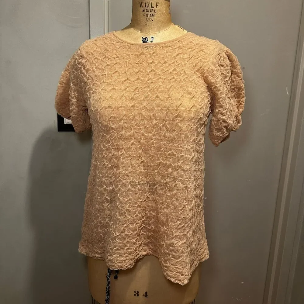 Zara Ruffled Puff Sleeve Blouse